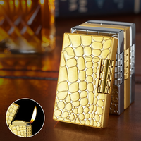 Briquet à gaz rechargeable personnalisé en gros, briquet à butane fantaisie, briquet à cigarette élégant, briquet à butane de luxe