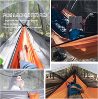 Moustiquaire respirante d'extérieur en tissu parachute en nylon 210T, hamac de camping