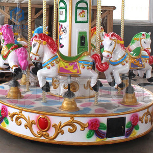 China Factory Small Mini <strong>Merry</strong> <strong>Go</strong> <strong>Round</strong> Carnival Christmas Carousel for Shopping Mall Center For Sale - Product Image 5