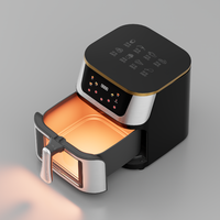Friteuse à air numérique intelligente visuelle sans huile de haute qualité, dernière génération, 8L 10L, friteuse électrique FRYER AIR