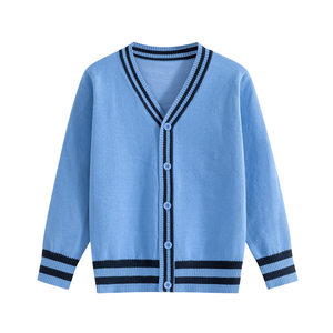 Men and <strong>Women's</strong> Children's Cardigan Autumn Baby Knitted Sweater V-neck School Uniform Children's School Attire - Product Image 5