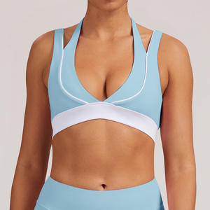 Reggiseno Sportivo da Donna Imbottito con Supporto Medio, Schiena a U, Bretelle Lunghe, Senza Cuciture, ad Alto Impatto per Yoga ed Esercizio Atletico - Product Image 1