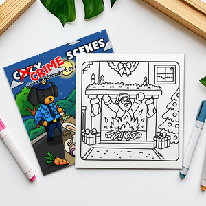 Detective Crime Drawing Book Entzückendes Mystery Scenes Zeichen buch Kreatives Puzzle, das Zeichen buch für Kinder löst - Product Image 2