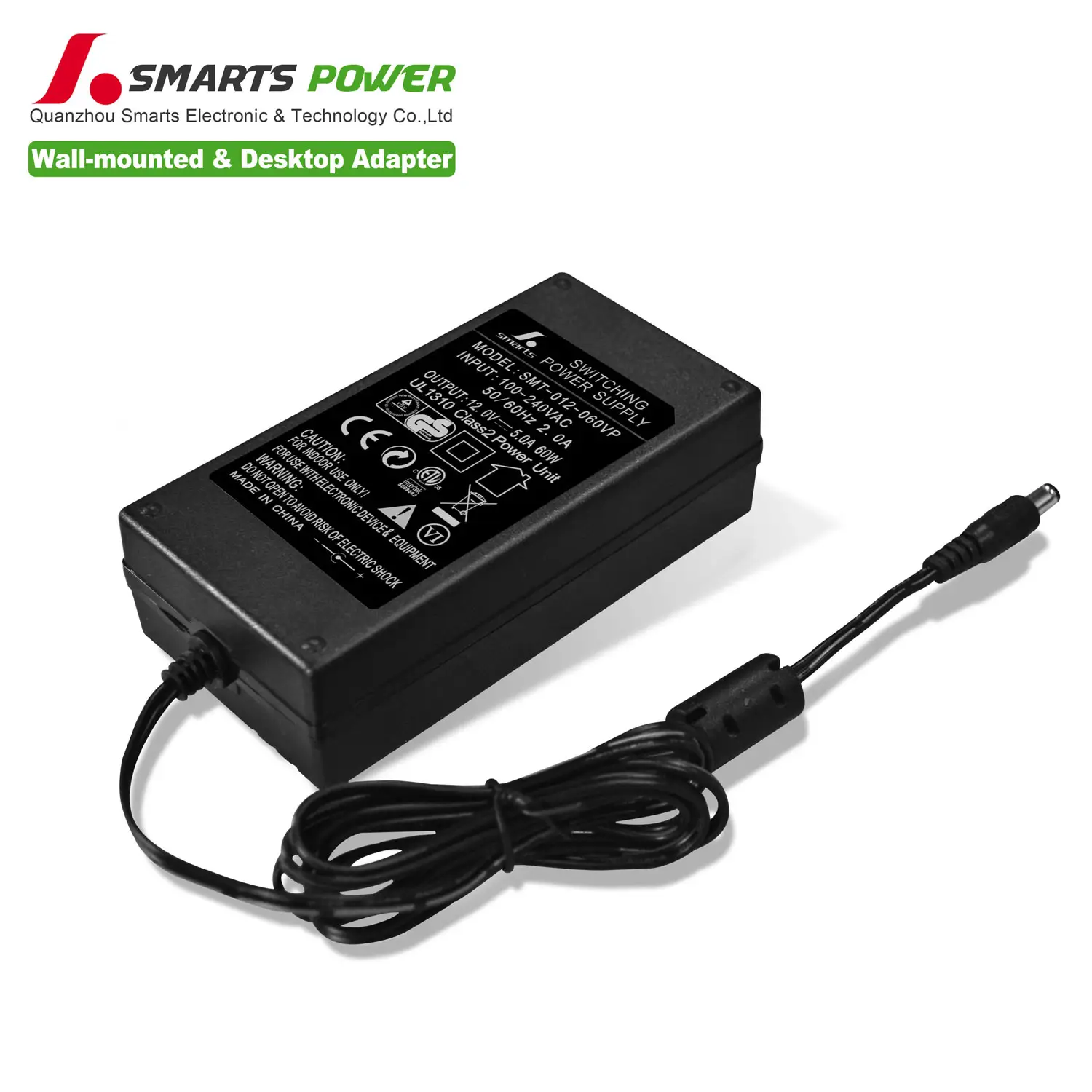 ETL listed single output ac dc power adaptor 60w 5a 12v 24v switch power supply