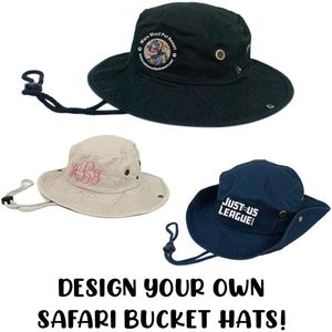 Unisexe 1510 personnalisé personnalisé Safari été seau chapeaux avec Logo textes broderie 2025 marque - Product Image 5