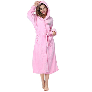<span class=keywords><strong>Accappatoio</strong></span> di lusso in pile corallo Super <span class=keywords><strong>morbido</strong></span> da <span class=keywords><strong>uomo</strong></span> - Product Image 4