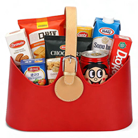 Panier-cadeau en cuir de Noël, panier de rangement pour la maison, panier de rangement en PU, personnalisation possible
