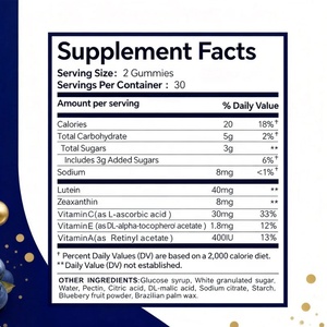 Integratore Alimentare OEM di Luteina in Gommose, Vitamine ACE e Zeaxantina. - Product Image 2