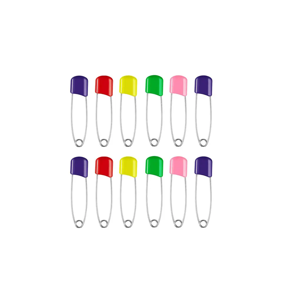 30 Stuks 5.4Cm Kleurrijke Plastic Hoofd Veiligheid Proestvrij Staal Naald Voor Baby Kids Kleding Broche Patchwork Pins