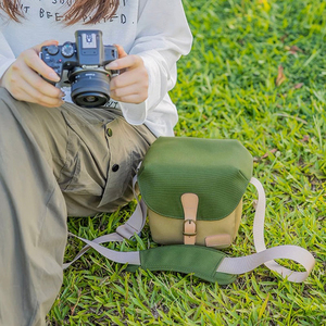 Girly <strong>Camera</strong> <strong>Bag</strong> <strong>Green</strong> Small Travel <strong>Camera</strong> Body Pouch for Women Compact DSLR Mirrorless Photography Shoulder <strong>Bag</strong> - Product Image 4