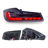 Feux arrière HETOP G30 2018-2020 Dragon Scale Série 5 G38, feux arrière LED, plug and play, accessoires de feux arrière DRL pour BMW