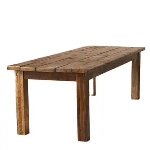 Wood Farm Table Rectangle Wood Furniture Rustic Foldable Farm Table Vintage Wood Folding Table
