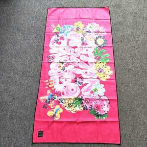 Microfiber Beach Towel Designer Beach Towels RPET Plastic Bottle Fiber Custom Design Double Side Printed Recycled Microfiber Suede Beach Towel