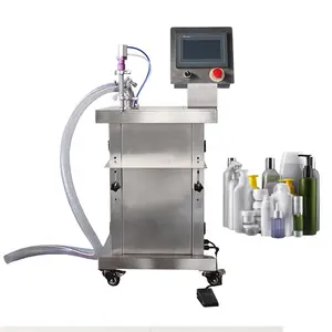 100- 5000 ml Semi Auto Gear Pump Filler Detergente Loción Pasta Aceite Agua Líquido Tarro Máquina de llenado de botellas