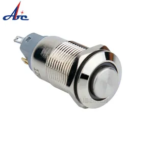 ABILKEEN 8mm 12mm 16mm 19mm 22mm Momentary Waterproof High Head Metal push button switch electronic push button switch