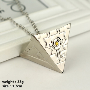 Collar Metálico Dorado de 3cm con el Símbolo Pazuru del Millennium Puzzle para los Fans del Juego YuGi-Oh, Ideal para Cosplay - Product Image 4