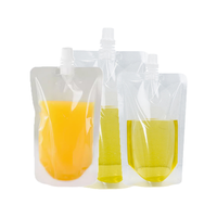 Pochette debout pour sachet d'emballage de gel désinfectant cosmétique Mylar rechargeable bec verseur pointu pour le lavage à l'eau minérale