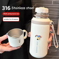 600ML En Acier Inoxydable Thermos Bouteille Tasse À Café Tasse Thermique Portable pour Thé Café Flacons Sous Vide Garder
