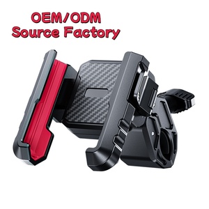 Support de téléphone pour vélo semi-enclos sans blocage de la caméra 360° °   Rotation, commande à une main, largeur réglable 4,7-7'', usine source OEM ODM - Product Image 1