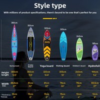 Planche de paddle gonflable tout-terrain (ISUP) en PVC Drop Stitch, légère, durable et portable, 320 cm, pour le surf et le tourisme, vente en gros