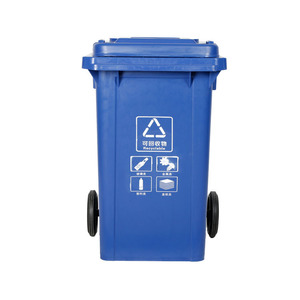 Factory wholesale new 100L <b>plastic</b> outdoor recycling <b>bins</b> with wheels, large size, <b>plastic</b> sanitation <b>bins</b> with <b>lids</b> - Product Image 2