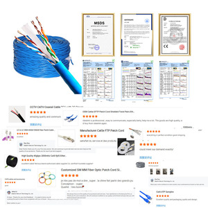 Cable de Red Cat 6A/Cat <span class=keywords><strong>6</strong></span> Personalizado, Caja de 305m, <span class=keywords><strong>UTP</strong></span>/FTP/SFTP, Cable Ethernet Cat6 Blindado de Cobre Puro CMP CMR - Product Image 2