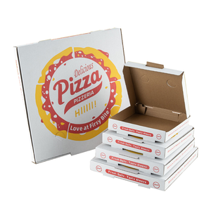 Boîtes à pizza en papier kraft de qualité alimentaire, emballage en vrac, vente en gros, approvisionnement prêt, boîtes en papier jetables à emporter - Product Image 6