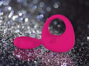 Weich gummi Silikon Mini Penis Ring Vibrator Sexspielzeug für Männer Fabrik preis Großhandel Wasserdichte Verzögerung ringe - Product Image 4