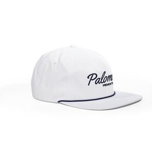 OEM 5 Panel Flat Brim Snapback Caps Custom Logo Sports Golf With <b>Nylon</b> Embroidery <b>Rope</b> Gorras Hats - Product Image 5