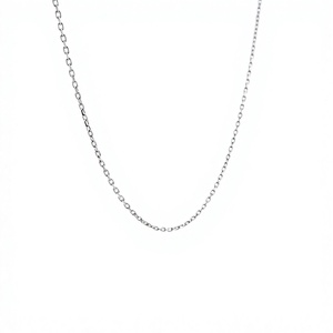 Chaînes de cou minimalistes en platine raffinée Pt950 LONGJIA avec maillons plats polis, réglables, unisexes, cadeau en platine, à porter au quotidien, 2,57 g - Product Image 6