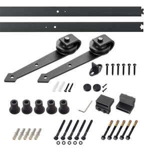 Daftar baru pintu panah tunggal bentuk furnitur rel geser ramping Aksesori Kit perangkat keras rel pintu gudang - Product Image 2