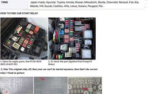 Sistema de <span class=keywords><strong>Alarma</strong></span> de Seguridad con Arranque Remoto para Automóvil, con Relé Inalámbrico Antirrobo, Inmovilizador de Automóvil Unidireccional para Toyota 7: Modelo NS - Product Image 6