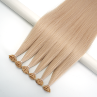 Extensions de cheveux en kératine Lanmuse en gros, pointe en U, cuticules intactes, cheveux humains russes pré-collés, fournisseurs de cheveux vierges Remy
