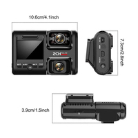 Kamera Spion Belakang 4K WiFi ADAS Full Color Dashcam Perekam Video Lensa Ganda Kotak Hitam GPS Layar LCD 2.0" Garansi 1 Tahun Malam Hari