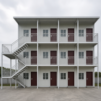 Bâtiment de bureau modulaire préfabriqué en panneaux sandwich à structure en acier à assemblage rapide pour chantier de construction