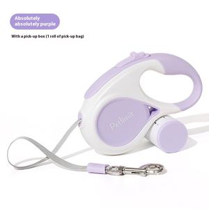 Tali anjing dapat ditarik otomatis 3/5 M, untuk anjing ukuran kecil dan sedang tali Teddy tahan lama perlengkapan hewan peliharaan - Product Image 5