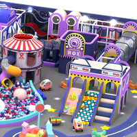 Aoleao Parque de Trampolines Personalizable para Niños y Adultos con Área de Juegos Interior + Piscina de Pelotas + Caja de Arena + Laberinto de Estructura de Acero Aleado con Capacidad para 1000 Personas