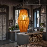Luminaire suspendu en corde de chanvre, lustre moderne nordique pour salon, chambre, café, restaurant, modèle RP0481