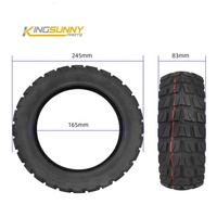 Ban Tubeless Off-road 80/65-6.5 untuk ban vakum 10 inci ban skuter listrik G2 Max/M4 Pro/Nanrobot
