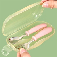 Boîte de rangement en plastique SUNSHING pour ustensiles de camping, fourchette et cuillère pour boîte à lunch d'enfant, étui de rangement pour couverts
