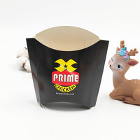 Caja de patatas fritas desechable personalizable con recubrimiento UV de laminación mate en relieve Manejo de impresión