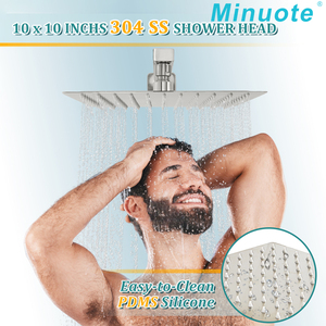 Насадка для душа из нержавеющей стали, 10 дюймов - Product Image 2
