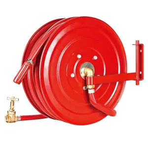 China Factory Manufacture Customized Swing Manual Fire Hose Reel 30m Firefighting Equipment