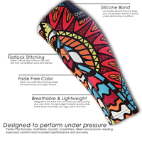 Personnalisé Hommes Jambes OEM Sublimation Respirant Sport Impression Compression Mollet Manches