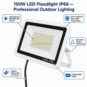 ไฟสปอร์ตไลท์ LED 220-240V AC 200W 18000 ลูเมน IP66 สำหรับภายนอกอาคาร พร้อมสายเคเบิลยาว 100 ซม. <span class=keywords><strong>สาย</strong></span>ไฟ AC แบบยุโรป - Product Image 2