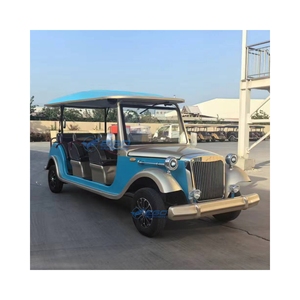 Autobús y Coche Eléctrico Clásico Vintage de Baja Velocidad, 11 Plazas, para Excursiones Turísticas - Product Image 1