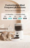Distributeur automatique intelligent pour animaux de compagnie, étanche, en plastique, 3L, avec caméra HD et application mobile, grande capacité, programmation de l'alimentation pour chiens et chats