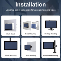 Nuevo Ordenador Industrial Resistente IP65 con Pantalla Táctil Integrada, Compatible con Win/Linux/Ubuntu, Panel PC Industrial Integrado de 4.ª/6.ª/8.ª/10.ª Generación I3/i5/i7