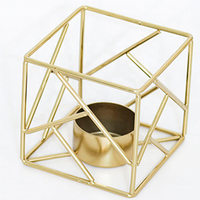 Base de bougies chauffe-plat doré Vintage, 1 pièce, décoration de maison, porte-bougies