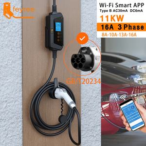 Stations de recharge de véhicules électriques portables multi-types 22 kW, neuves, chargeur AC EV avec prise adaptable 32A - Product Image 2